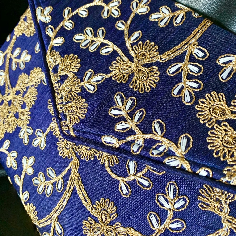 NEW embroidered Clutch